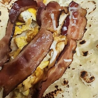 Breakfast Burrito: Bacon@